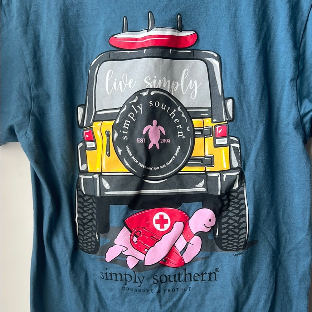 Simply Southern Blue Short Sleeve Tee